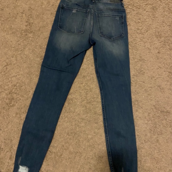 Express Denim Perfect Stretch Ankle High Rise Jeans - Picture 3 of 4